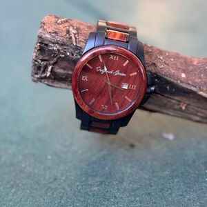 Original Grain Men's Black and Brown Watch